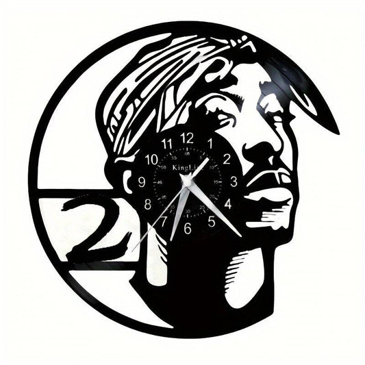 Tupac 2 Pac Vinyl Wall Clock Gift Birthday Holiday 2PAC Room Decor Design