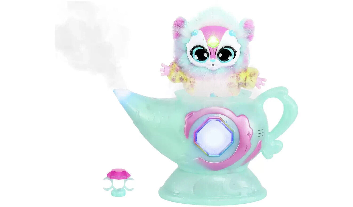Magic Mixies Magic Genie Lamp with Interactive 8 inch BLUE Plush Toy & 60+ Sound