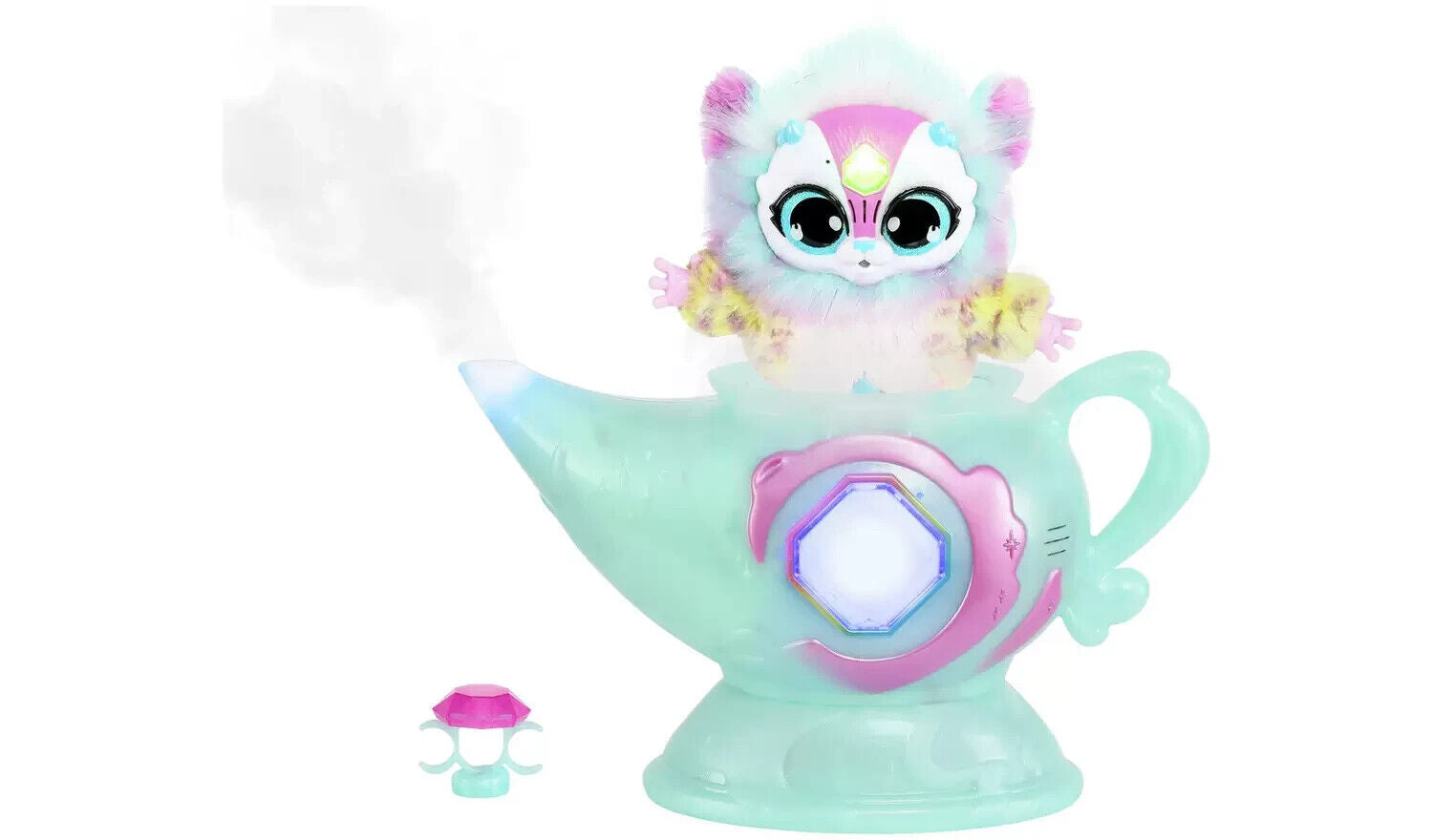 Magic Mixies Magic Genie Lamp with Interactive 8 inch BLUE Plush Toy & 60+ Sound