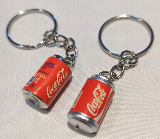 Coca Cola Novelty Miniature Red Drink Can Keyring Keychain Coke Food Gift CHOOSE