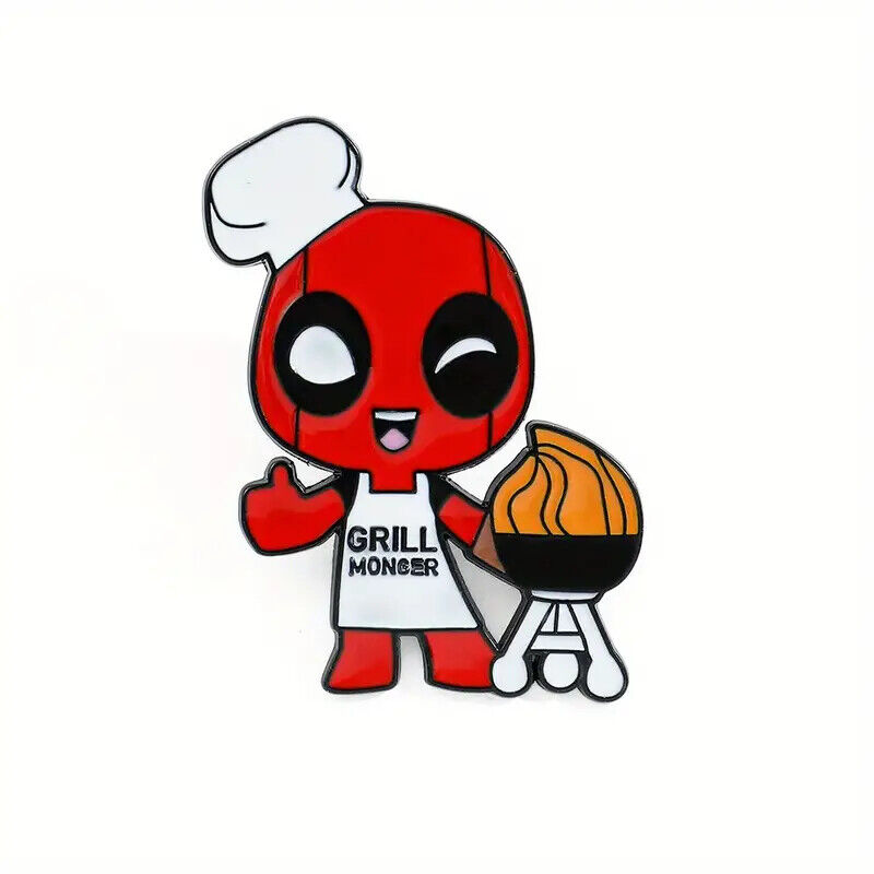 DEADPOOL Metal Enamel Pin Badge Retro Kids Adult Teen Action Fun Marvel
