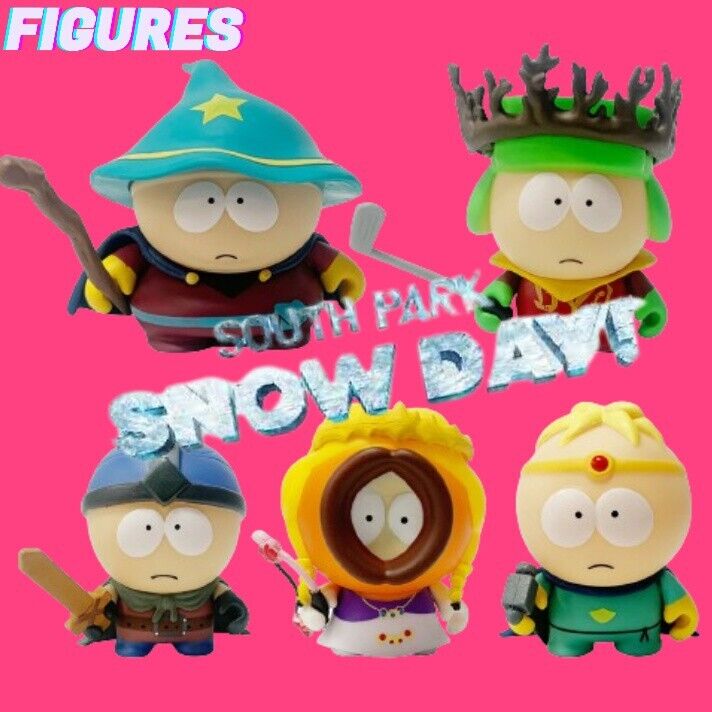 South Park Cartoon Figure Kids Toys Cake Gift Bath Toy Snow Day Stick of Truth