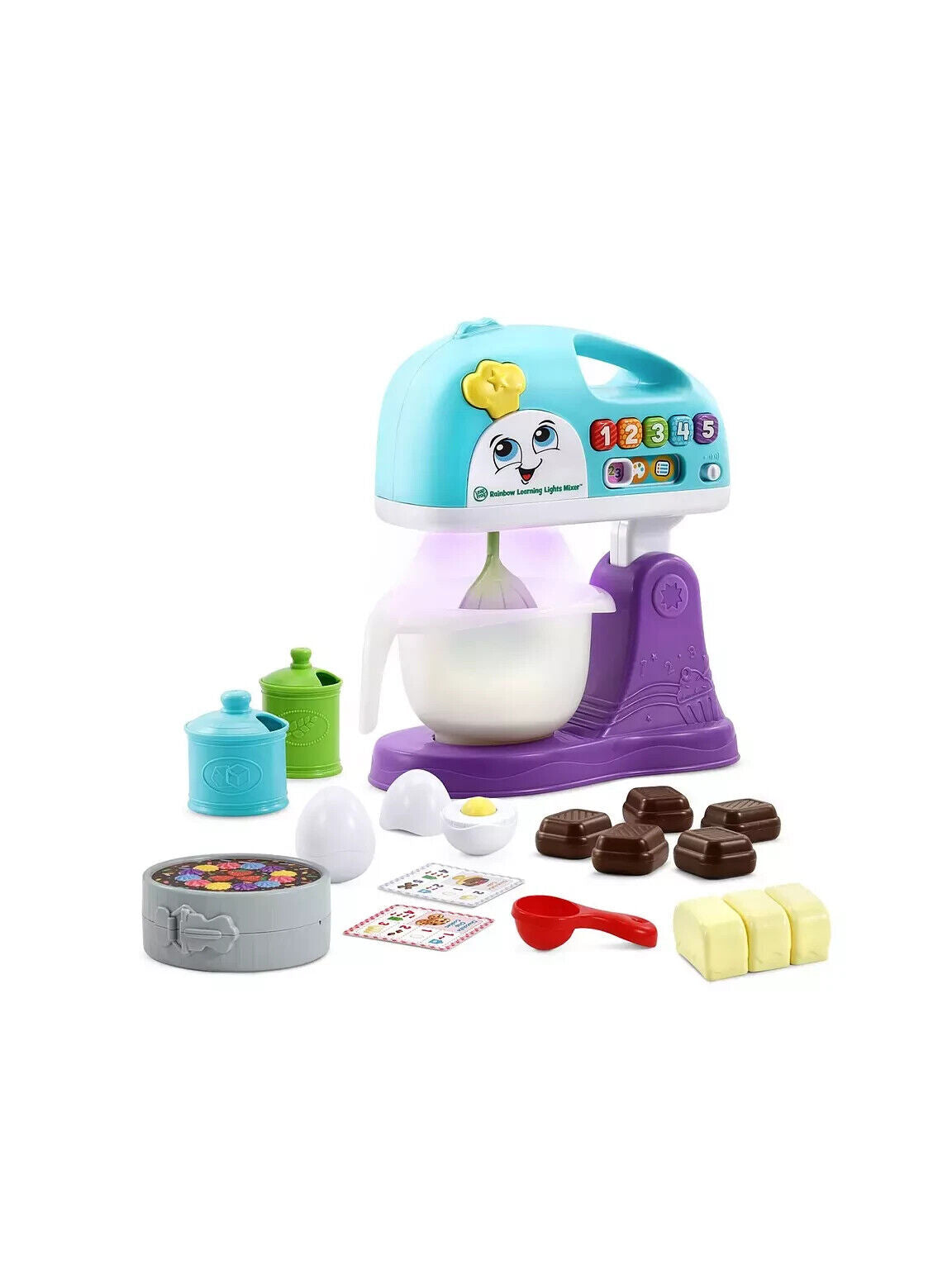 Leapfrog Rainbow Learning Lights Mixer baking cake educational blender sounds