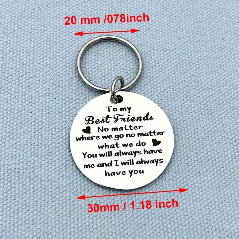 VALENTINES To My Best FriendS Novelty Friendship Keyring Her Bestie GIRLFRIEND