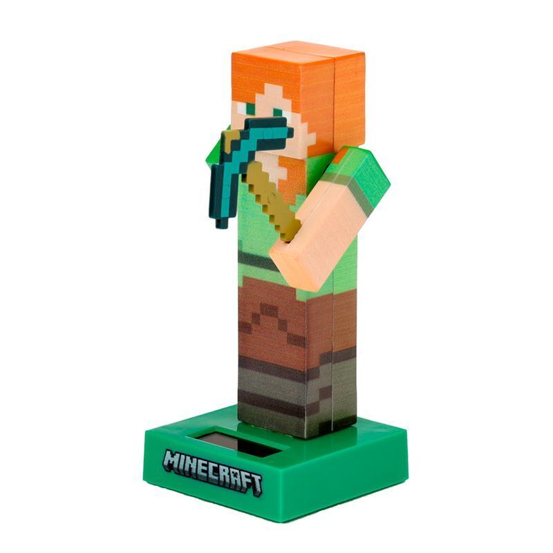 MINECRAFT ALEX OR STEVE SOLAR PAL POWERED FLIP FLAP DANCING TOY YOU CHOOSE