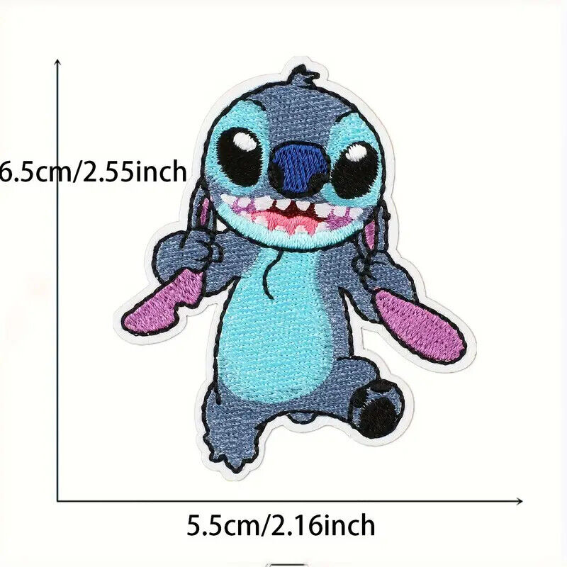 STITCH ANGEL EMBROIDERED BADGE SEW ON IRON ON PATCH LILO AND STITCH