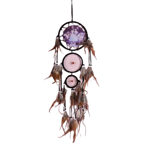 EXTRA LARGE Wolf Style Dream Catcher Pendant Beautiful Hanging Ornamen