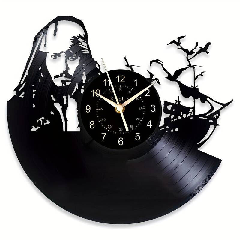 Pirates of the Caribbean Vinyl Wall Clock Record Clock Decor Watch Disney DEPP