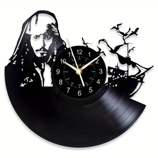 Pirates of the Caribbean Vinyl Wall Clock Record Clock Decor Watch Disney DEPP