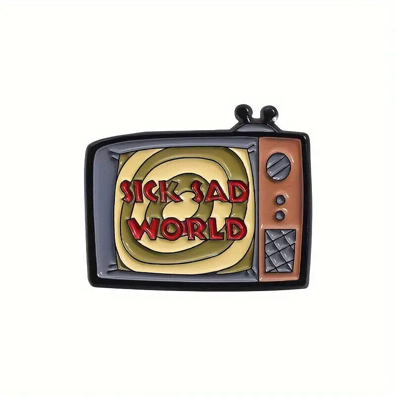HORROR Metal Enamel Pin Badge Adult Teen TV MOVIE GRUDGE GOTH BLACK TV SHINING