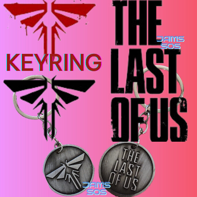 The Last of US Round Firefly Keyring Pendant Collectable Metal PS5 XBOX NETFLIX