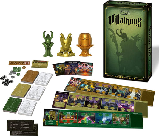 Ravensburger Marvel Villainous Mischief & Malice Strategy Board Games for Adults