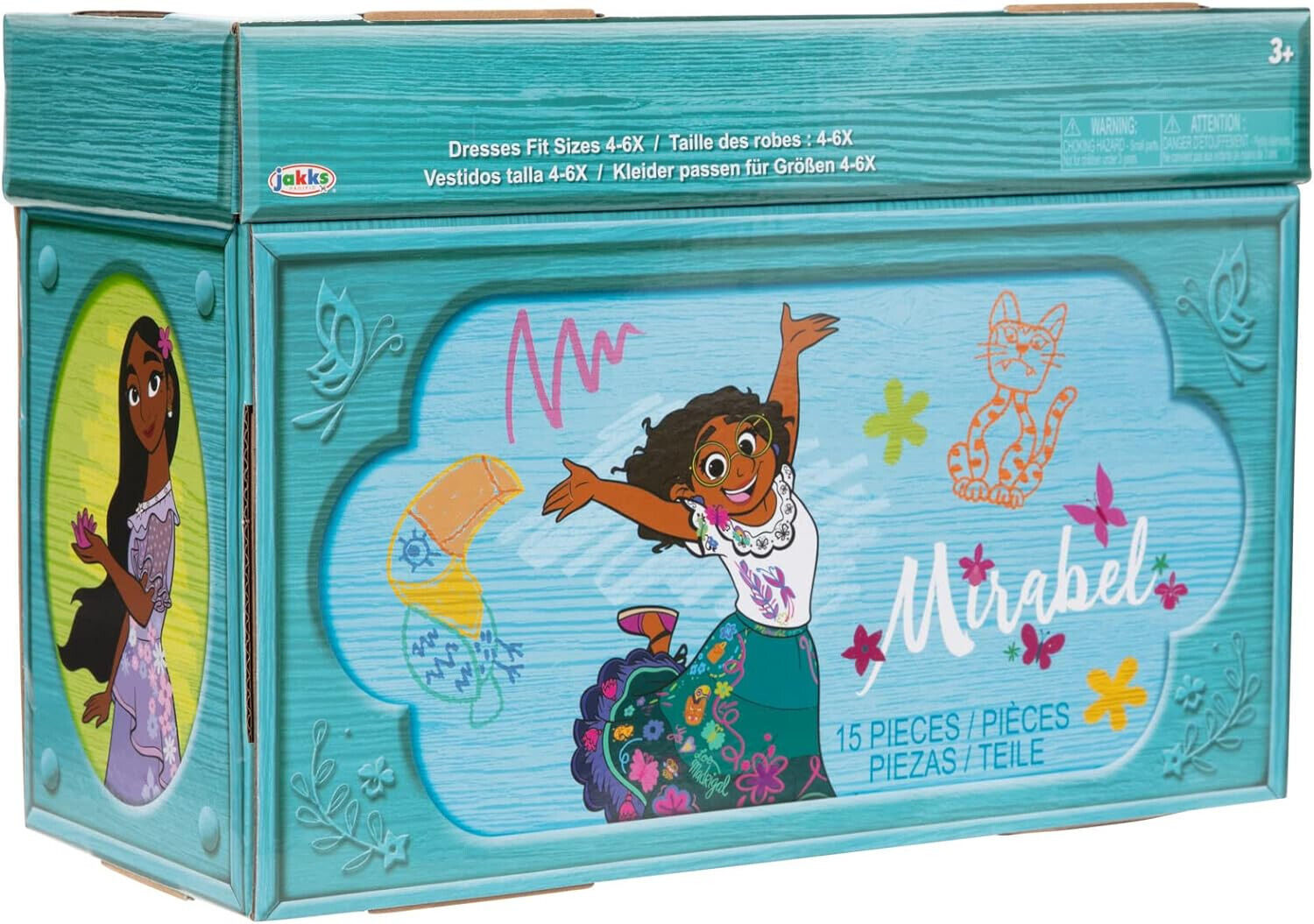 New Disney Encanto Mirabel Isabel Madrigal Sisters Dress Up Accessories Trunk