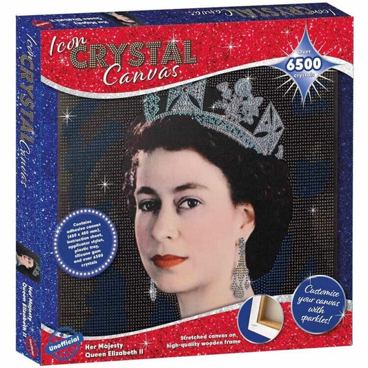 Icon Crystal Canvas Her Majesty Queen Elizabeth II Canvas Crystal Deco Kit Royal
