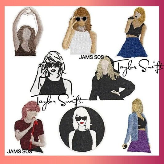 Taylor Swift 3" iron on patch PATCHES MUSIC SWIFTY GUITAR STAR COUNTRY
