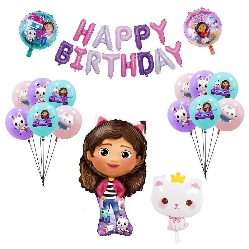 Gabbys Dollhouse Theme Kids Birthday Party Supplies Decorations CHOOSE gabby's