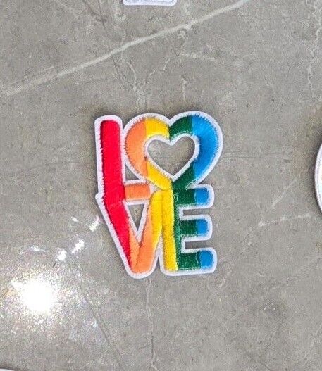 LGBTQ Rainbow Patch Pride LGBT Iron On Quality Embroidered Clothes Patches Gay