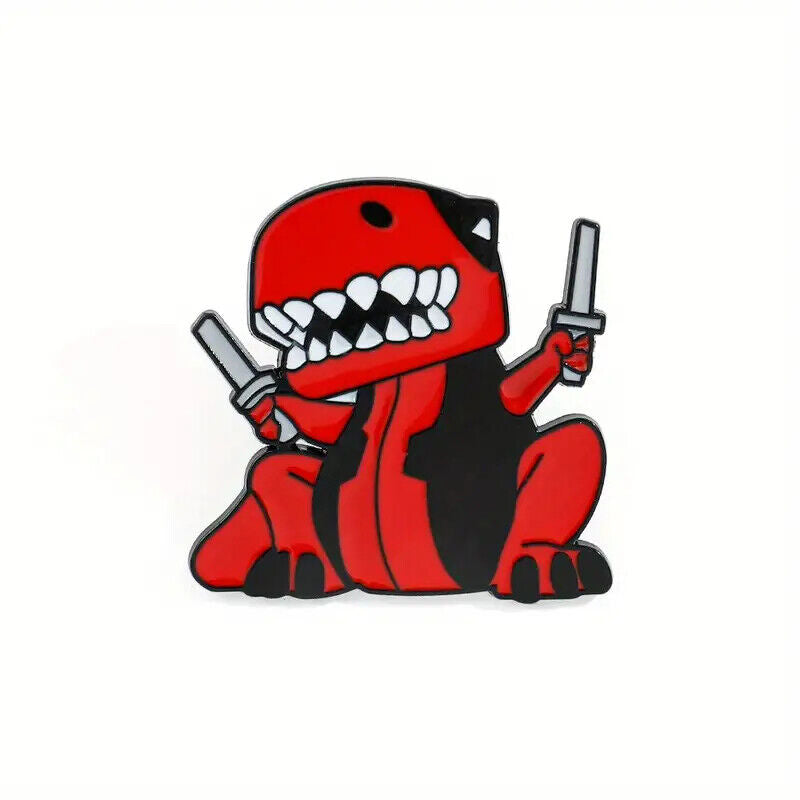 DEADPOOL Metal Enamel Pin Badge Retro Kids Adult Teen Action Fun Marvel