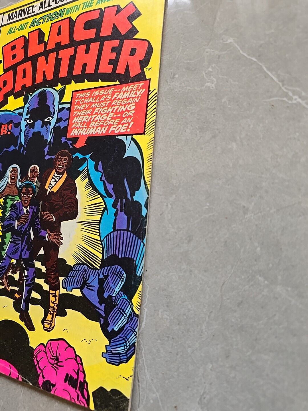 Black Panther #8 Marvel (1977) Jack Kirby story art BRONZE AGE WARRIOR YELLOW