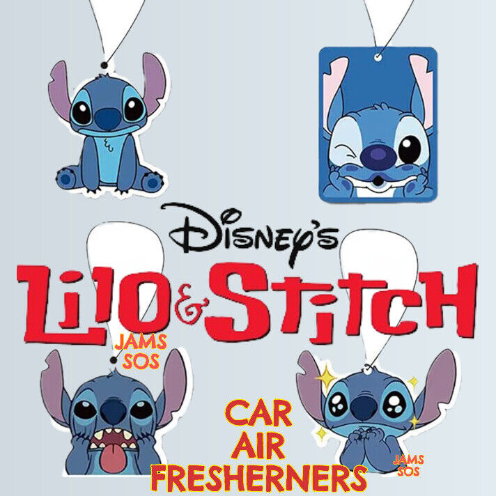 Disney Stitch Cute Car Air Freshener Double Sided SPORTS DISNEYS LILO BLUE