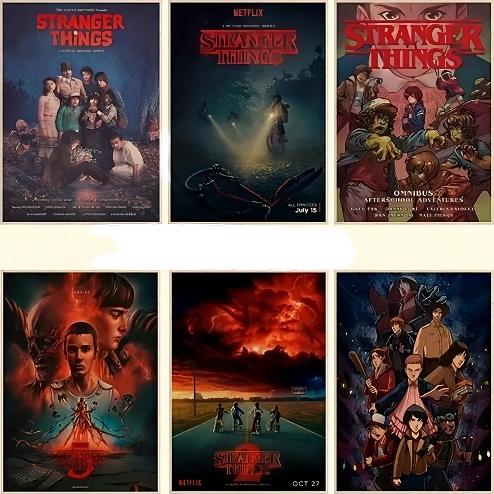 Stranger Things Series Wall Art Poster Print Netflix Original Posters Pictures 2