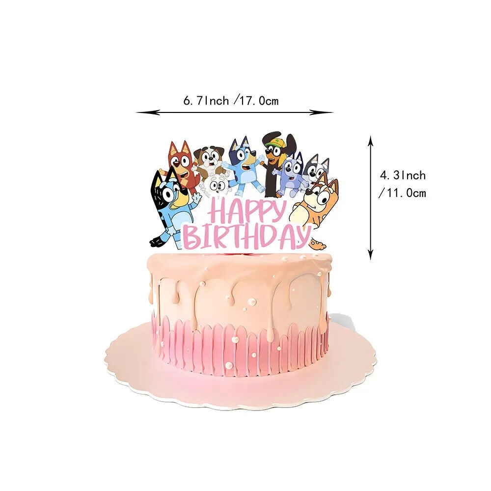 Bluey Balloon Party Birthday Decorations Boys Girls Balloons Bingo Coco Cbeebies