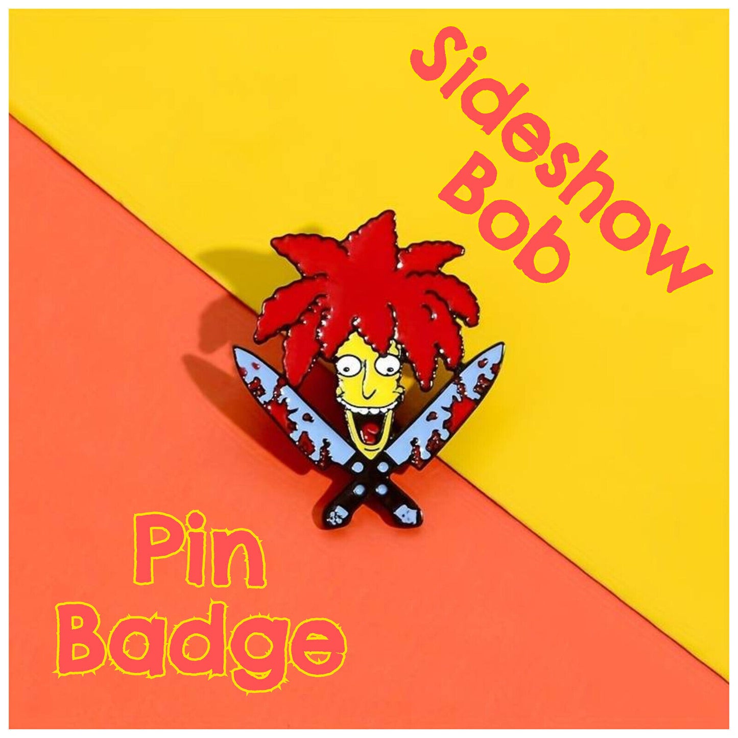 The Simpsons Pin Badge Sideshow Bob Enamel 90s Cartoon Television Simpsons Xmas