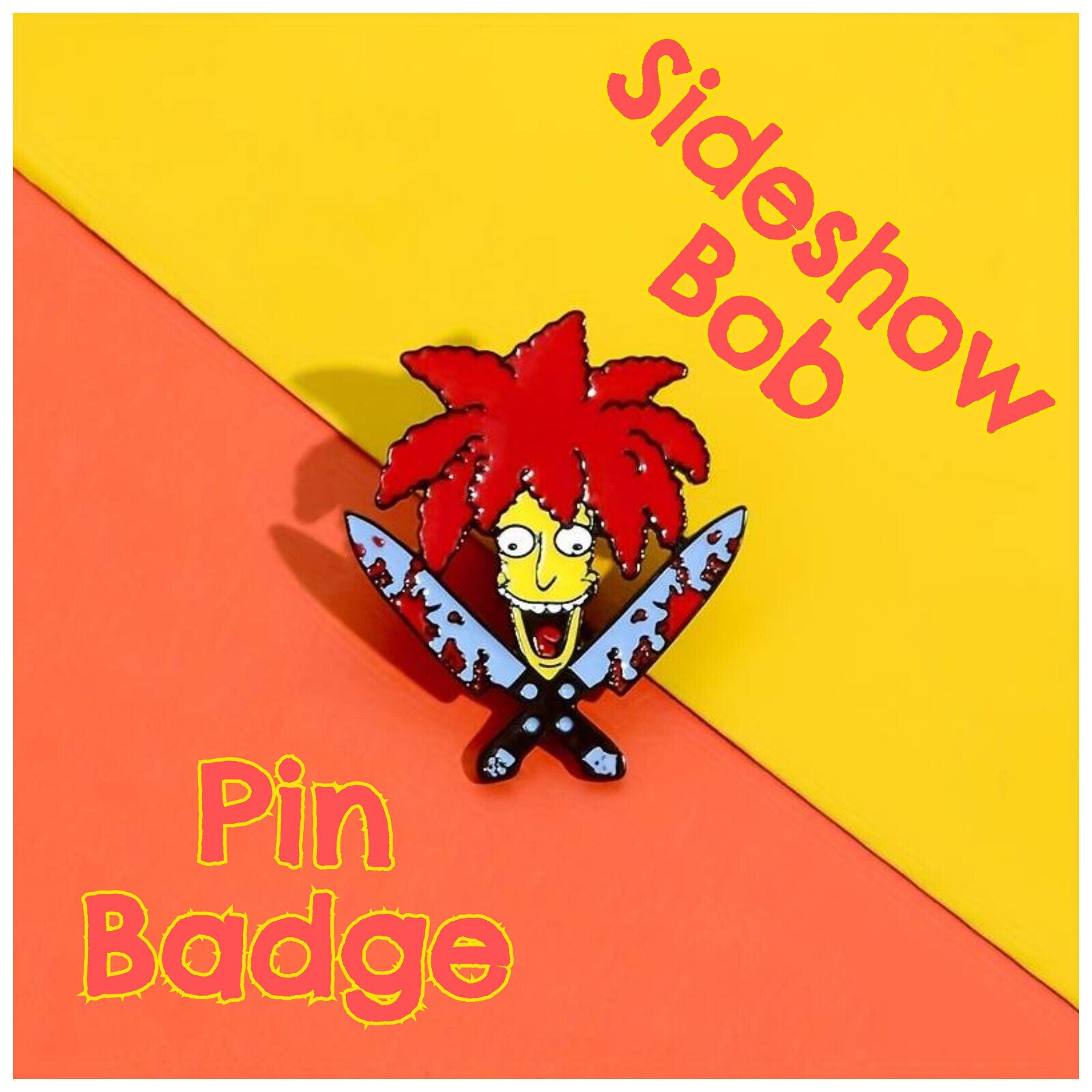 The Simpsons Pin Badge Sideshow Bob Enamel 90s Cartoon Television Simpsons Xmas