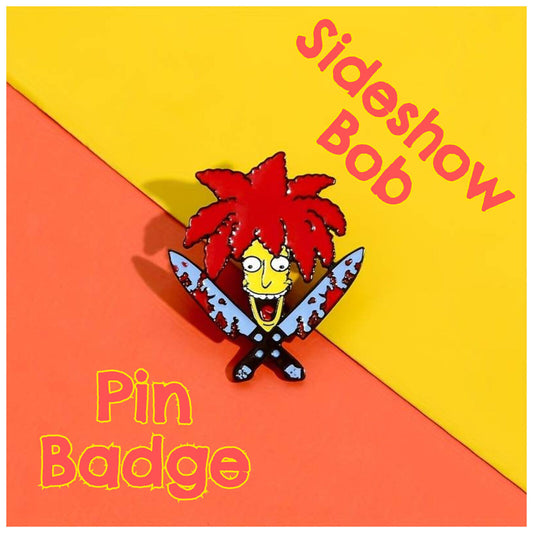 The Simpsons Pin Badge Sideshow Bob Enamel 90s Cartoon Television Simpsons Xmas