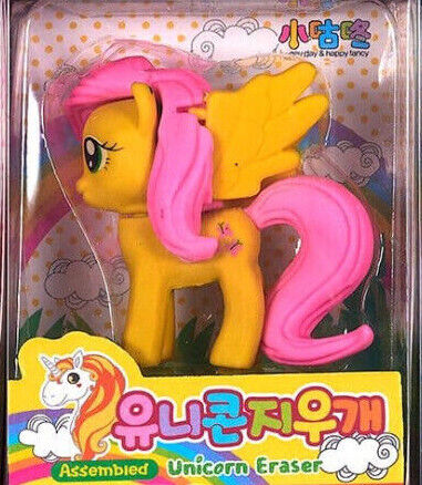 3D Novelty Funny Erasers PONY UNICORN ASSEMBLED PICK YOUR COLOUR