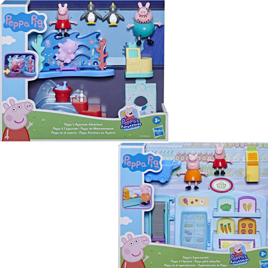 Peppa Pig Peppas Everyday Experience Supermarket & AQUARIUM SET YOU CHOOSE