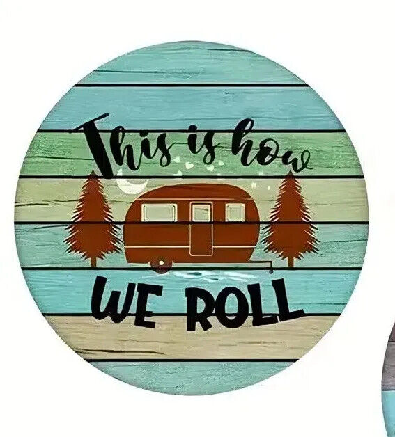 CAMPING CAMPER COASTER  Coffee Tea Drink COCKTAILS VW CAMP FIRE WOOD EFFECT