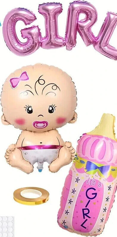Large Baby Shower Balloons Boy or Girl Foil Gender Reveal Party Decorations Gift