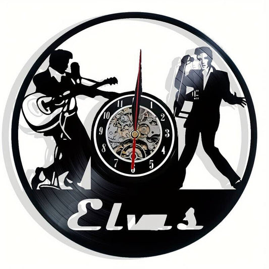Elvis Vinyl Wall Clock Record Clock Decor Watch Presley King Of Rock N Roll 30CM