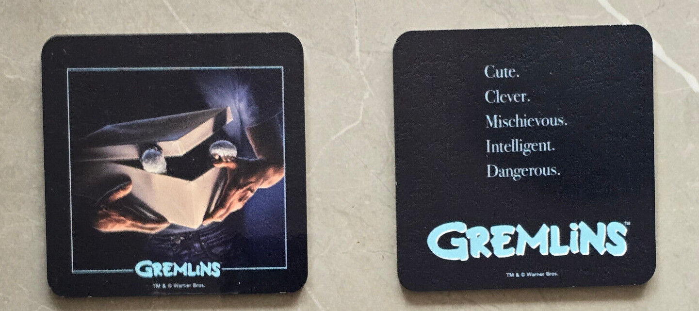 Gremlins Monster Table Coaster Vintage MOGWAI Beer MOVIE Tea Drink Cup Mat