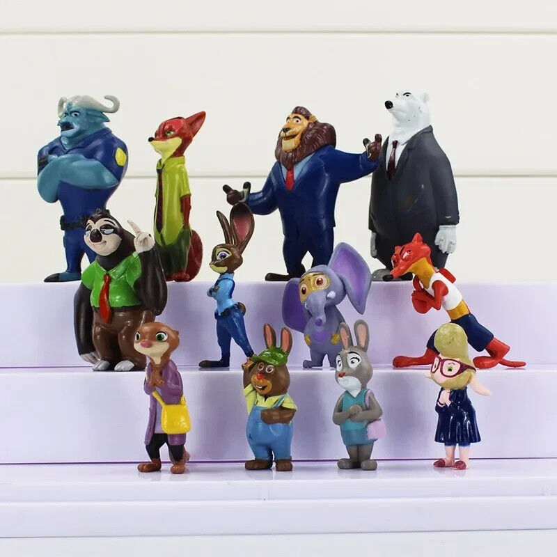 Zootopia Zootropolis Judy Action Figure Mini Doll Model Toys Figures Gift Disney