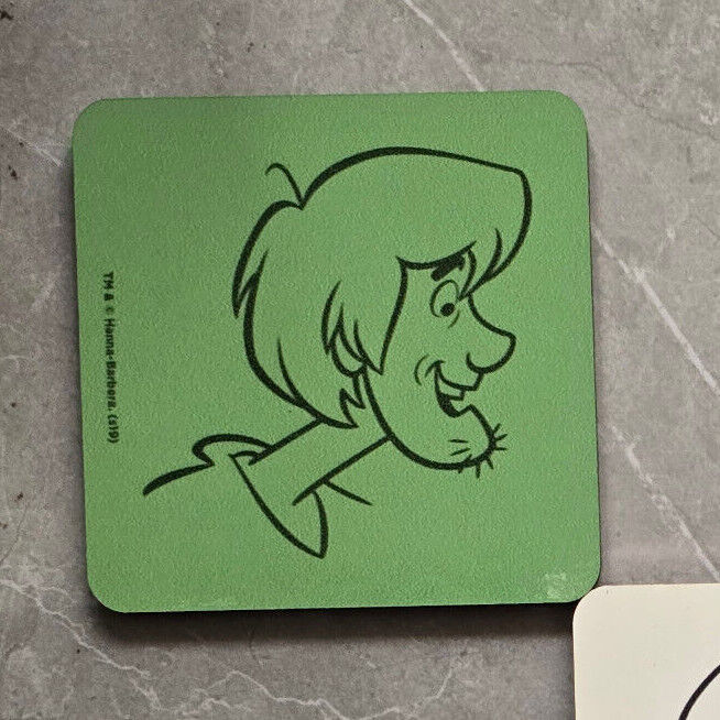 Scooby Doo VELMA SHAGGY Coaster Retro TV Drinks Mat Home Office Kitchen Gift