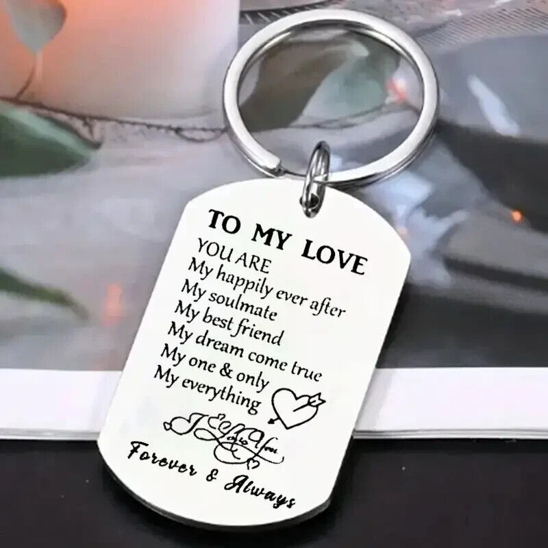 To My Love you best friend soul mate Keyring keychain valentines birthday Gift