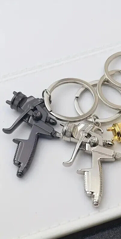 SPRAY GUN TATTOO Adult Charm Toy KEYRING KEYCHAIN GRAFFITI ART