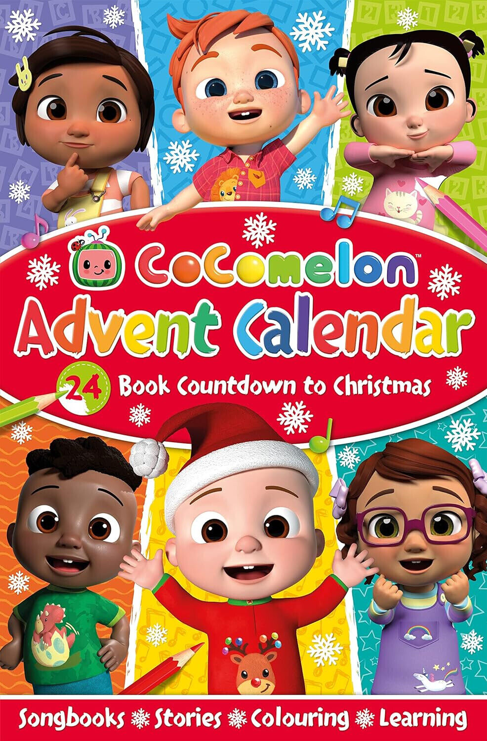 CoComelon Advent Calendar Songbooks Stories Colouring and Learning READ LEARN