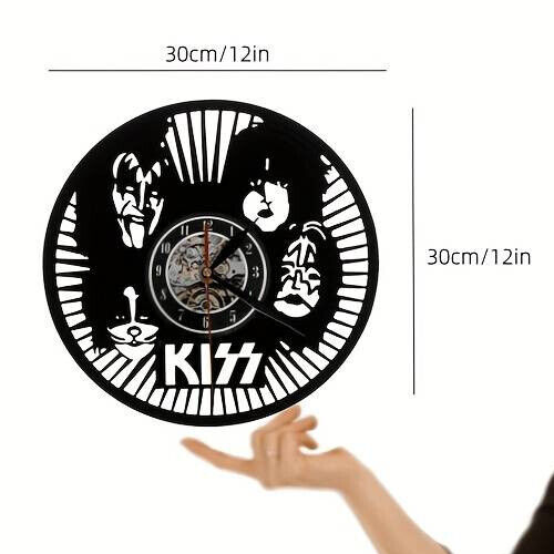 Kiss Vinyl Record Wall Art Clock Band british rock 12 Inch LP collectible Xmas