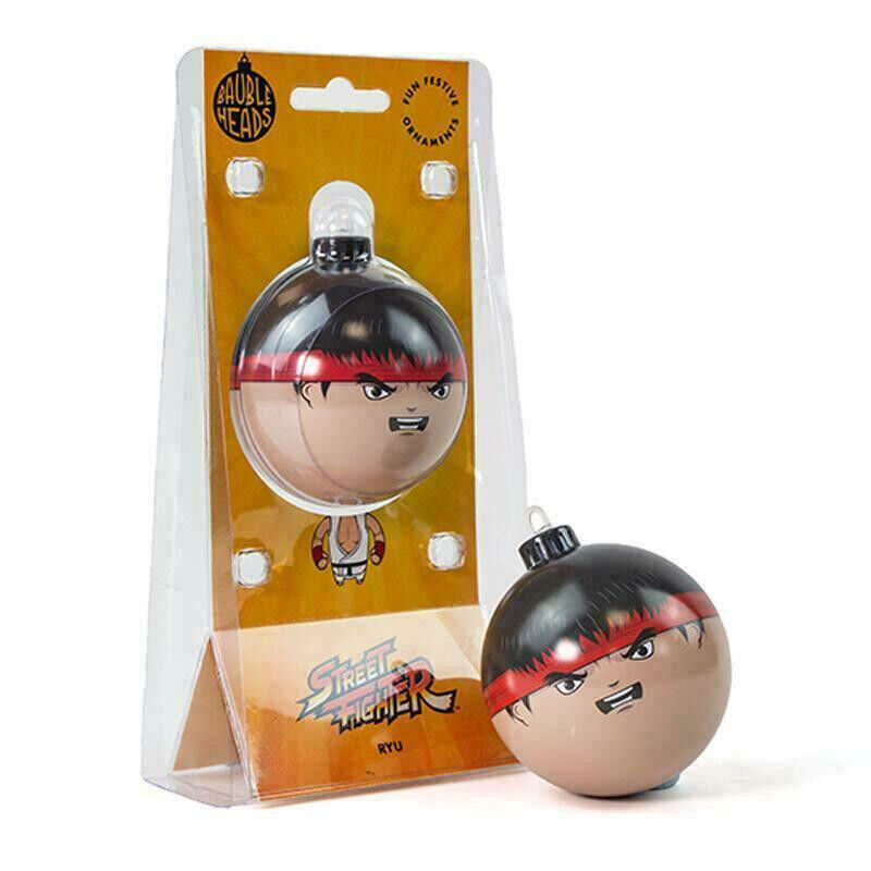BAUBLE HEADS STREET FIGHTER 2 RYU CHRISTMAS DECORATION ORNAMENT GIFT IDEA