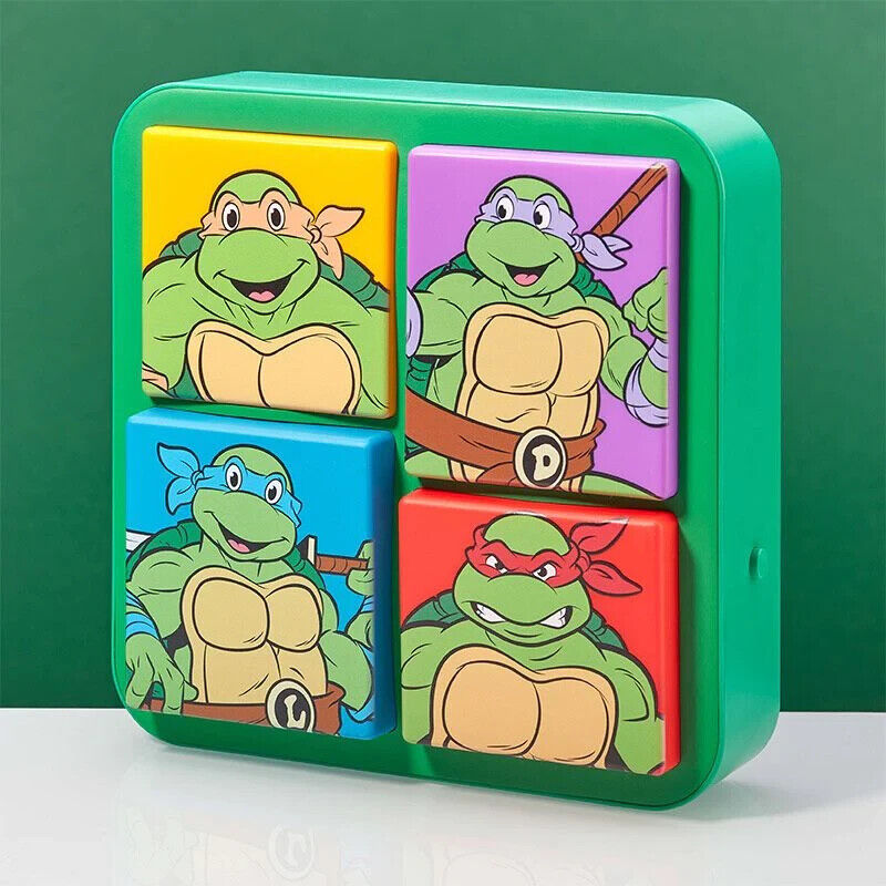 OFFICIAL Teenage Mutant Ninja Turtles Four Turtles 3D Desk Lamp Wall Light TMNT