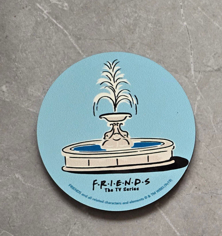 Genuine Friends TV Sitcom Phrases Coaster Drinks Mat FOUNTAIN TURKEY UMBRELLA