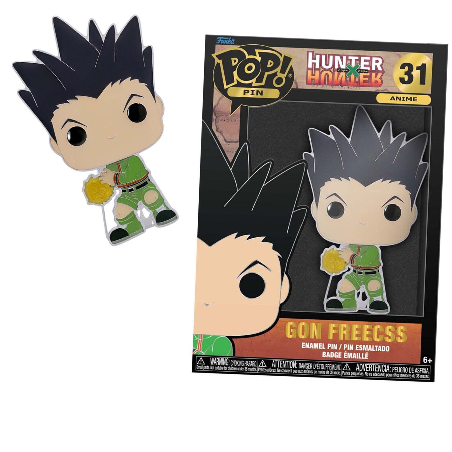 Brand New Sealed Funko Pop! Pins - Hunter x Hunter - Gon Freecss - 31 filler