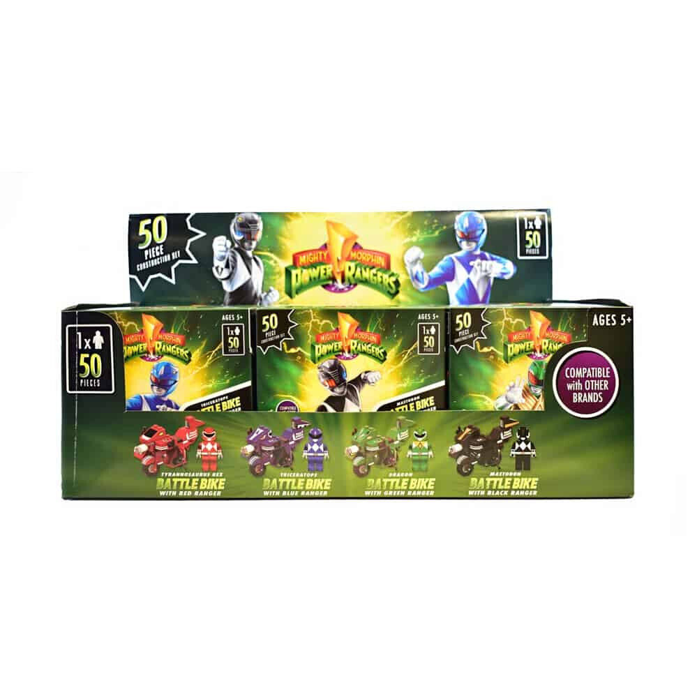 Mighty Morphin Power Rangers Battle Bike 50pc Construction Set Hashbro