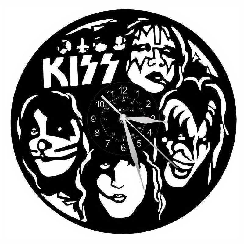 Kiss Vinyl Record Wall Art Clock Band british rock 12 Inch LP collectible Xmas