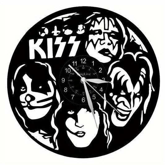 Kiss Vinyl Record Wall Art Clock Band british rock 12 Inch LP collectible Xmas