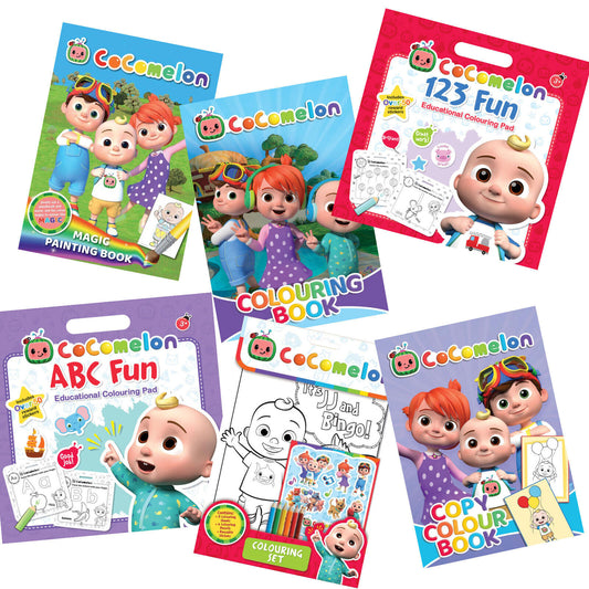 CoComelon Finger Paint Set COLOURING BOOK 123 ABC EDUCATIONAL COPY NETFLIX KID