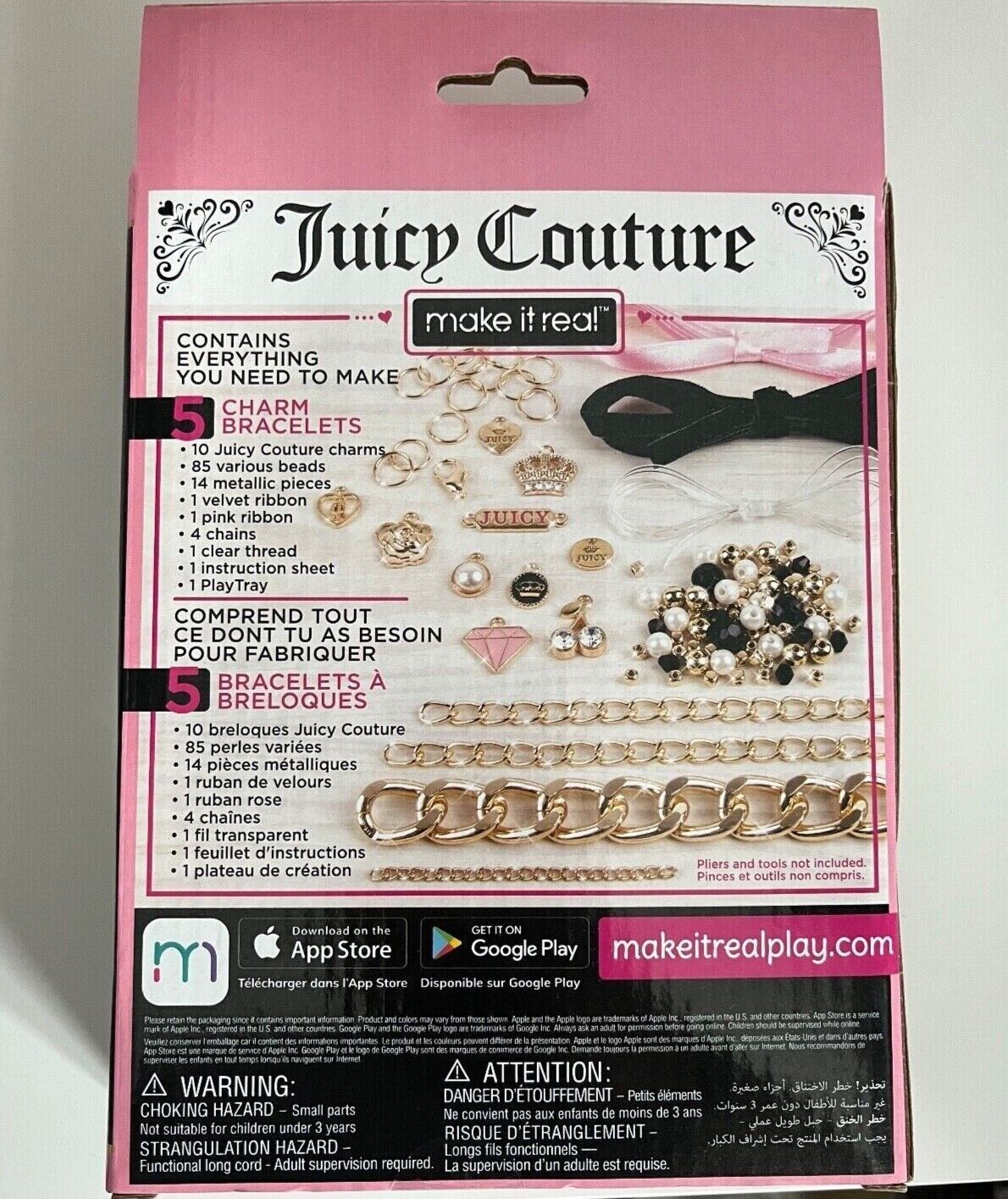 Juicy Couture Make It Real Chains And Charms Jewellery Bracelet Teen Creative